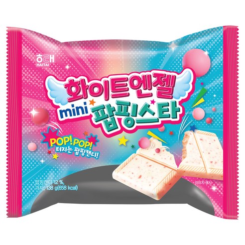 해태제과 화이트엔젤 미니 팝핑스타