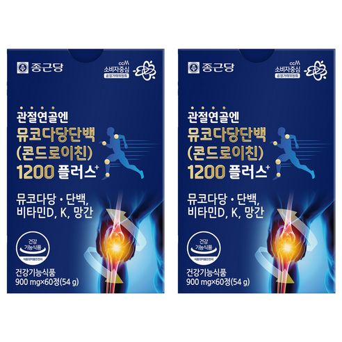 종근당 정품 관절연골엔 뮤코다당단백 콘드로이친 1200 플러스