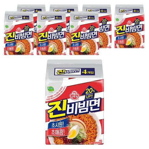 오뚜기 진비빔면 156g, 32개