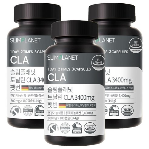 슬림플래닛 토날린CLA 3400mg 팻번, 180정, 3개