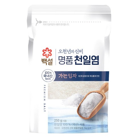 백설 오천년의 신비 가는입자 천일염, 1개, 250g
