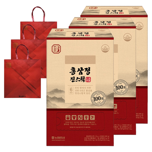 한삼인 홍삼정 진스틱 100p + 쇼핑백
