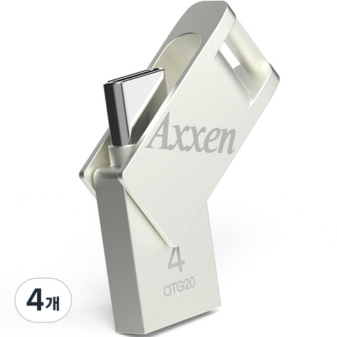 액센 버디 C타입 USB 메모리 OTG20, 4GB, 4개