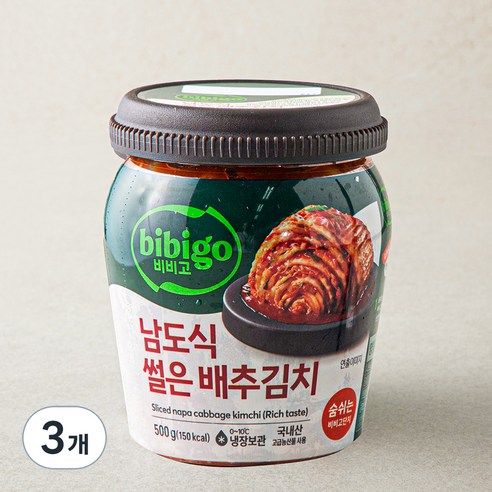 비비고 남도식 썰은 배추김치 용기