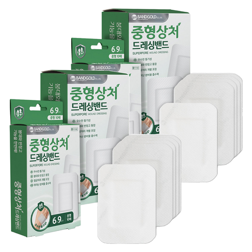 밴드골드 큰상처 드레싱밴드, 10개입, 4개