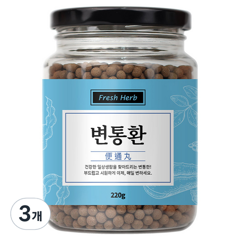신선약초 변통환 알로에베라 차전자피 함초 다시마, 220g, 3개