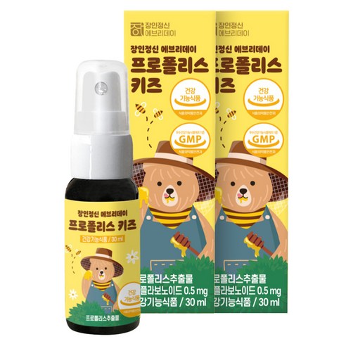 장인정신에브리데이 에브리데이 프로폴리스 키즈, 30ml, 2개