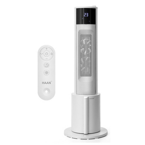 한경희생활과학 리모컨형 가습기 겸용 저소음 PTC 온풍기, HAAN-P15000, 화이트
