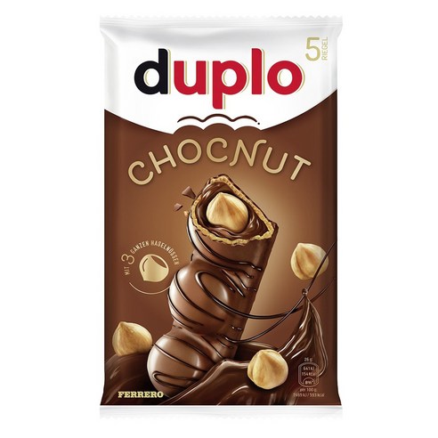 duplo 페레로 초코넛 밀크 초코바 5p, 130g, 1개