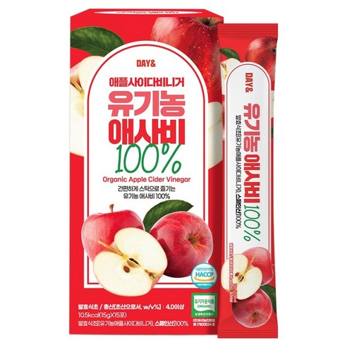 데이앤 유기농 애플사이다비니거 15p, 255g, 1개
