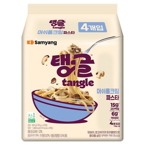 tangle 머쉬룸 크림파스타 105g