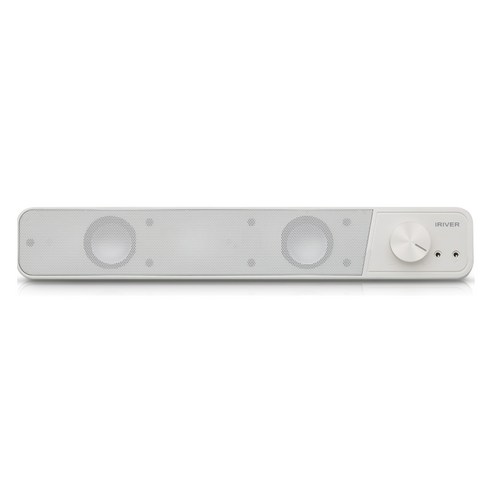 아이리버 슬림 2채널 멀티미디어 USB 사운드바 스피커, IBS-200, 화이트