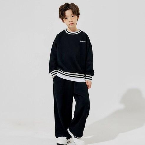 바브키즈 라인 시보리 상하의 세트