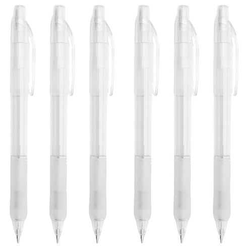 투명 비움 샤프, 0.5mm, 6개
