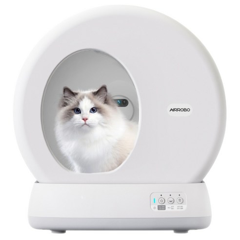 디클펫 고양이 자동 화장실 C10 Pro 카메라 세트, 화이트, 1세트