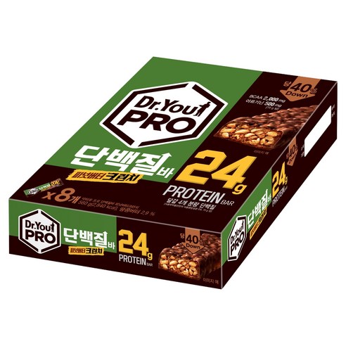 닥터유 프로 피넛버터크런치 단백질바 8p