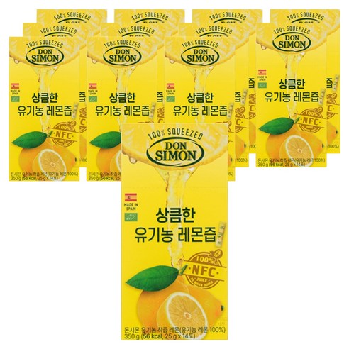 돈시몬 유기농 레몬즙, 25g, 168개