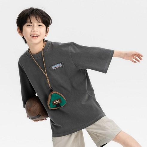 제이키즈 키포 패치 티셔츠 J7076