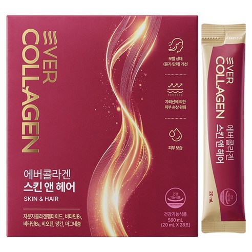 에버콜라겐 스킨 앤 헤어 28p, 1개, 28회분
