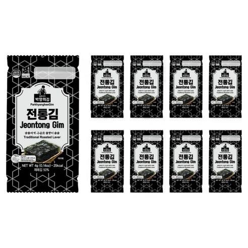 박향희김 전통김, 4g, 9개