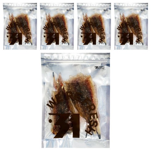 31건어물 통순살 꼬리아귀포, 200g, 5개
