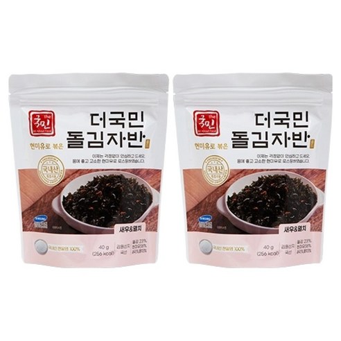 더국민 현미유 돌김자반 새우 & 멸치