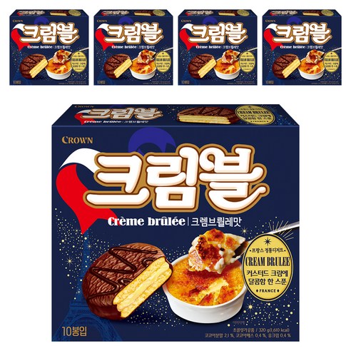 크라운 크렘브뢸레맛 초코 디저트