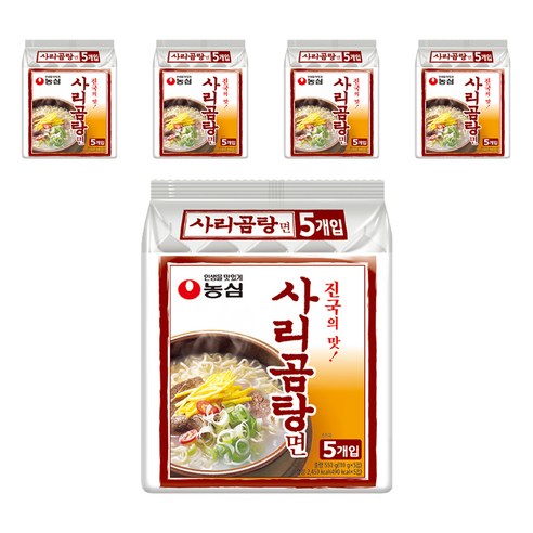 농심 사리곰탕면 110g, 25개