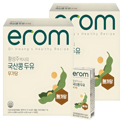 이롬 황성주 박사의 국산콩 두유 무가당
