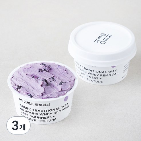 [로켓프레시] 그릭오 블루베리 그릭 요거트 2개입, 100g, 3개