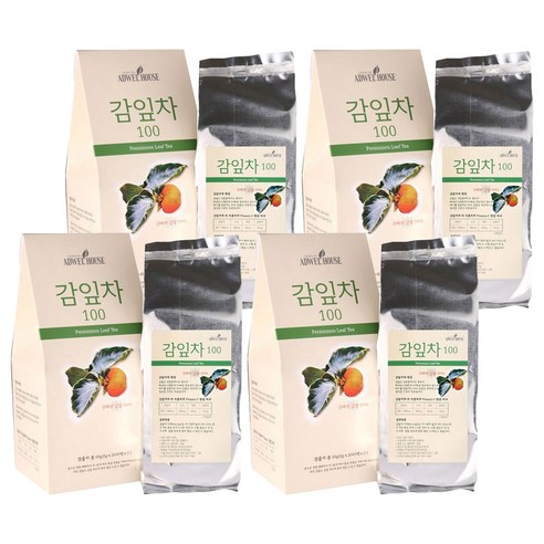애드웰하우스 감잎차 100, 1g, 60개입, 4개