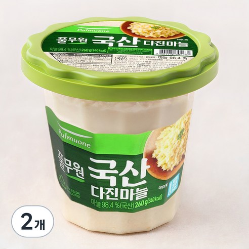 풀무원 다진마늘 용기