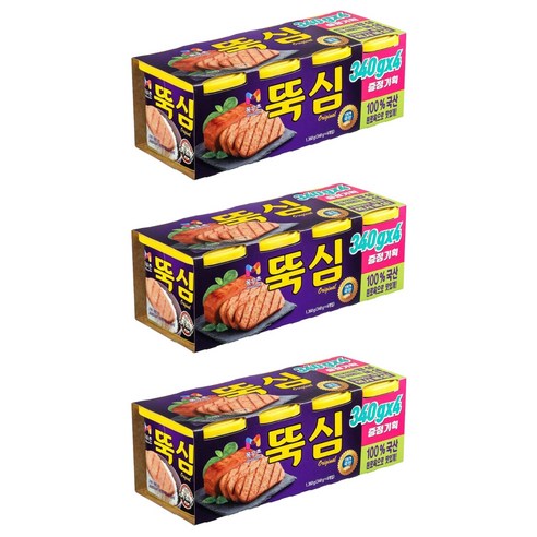 목우촌 뚝심 햄 통조림