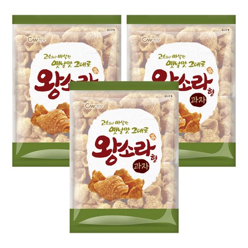 청우식품 왕소라형 과자