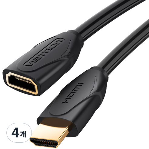 벤션 4K HDMI 연장 케이블, 4개, 0.5m