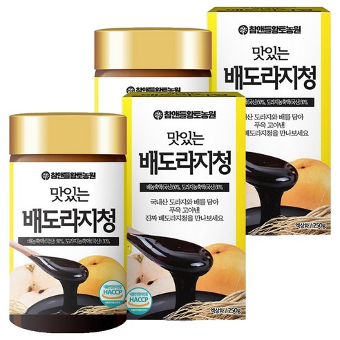 참앤들황토농원 맛있는 배도라지청, 250g, 1개입, 2개