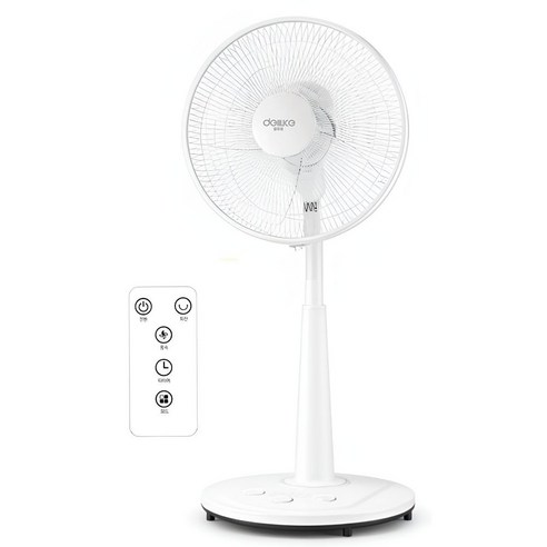 델루체 초미세풍 발터치 리모컨 선풍기 35cm, DLF-FR47W