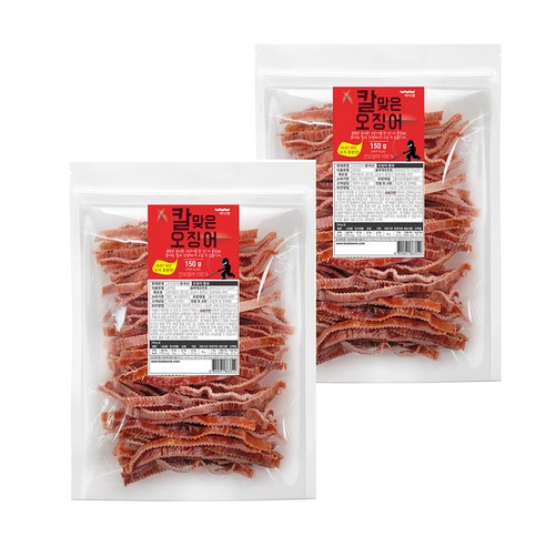 바다원 칼맞은 오징어, 150g, 2개