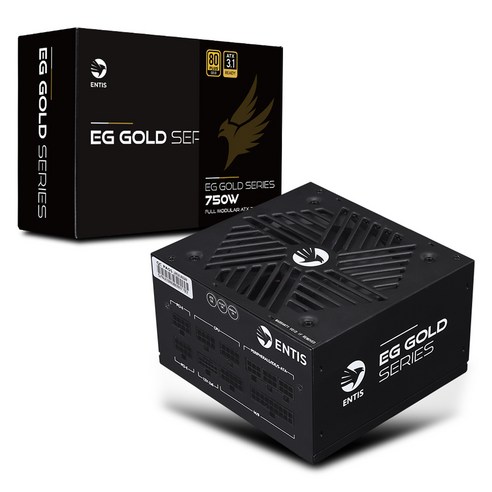 엔티스 EG 골드 750W 풀모듈러 파워서플라이 80PLUS