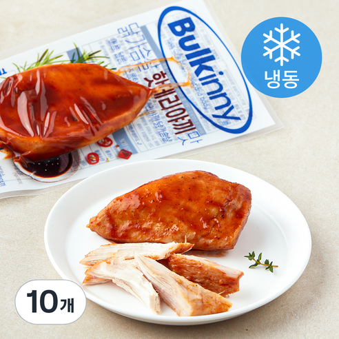 [로켓프레시] 벌키니 닭가슴살 핫데리야끼맛 (냉동), 100g, 1개입, 10개