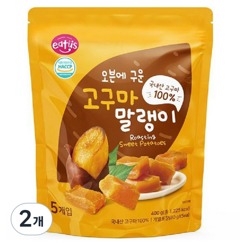 이더스 오븐에 구운 고구마 말랭이 5p, 2개, 400g