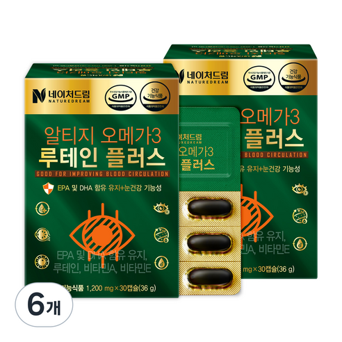 네이처드림 알티지 오메가3 루테인 플러스 영양제 36g
