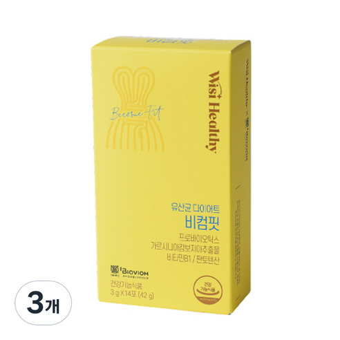 위시헬씨 유산균 다이어트 비컴핏, 14회분, 3개