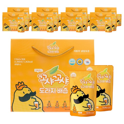 꼬샤꼬샤 도라지 배즙, 110ml, 270개
