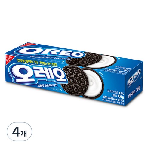 오레오 초콜릿 샌드위치 쿠키 화이트크림