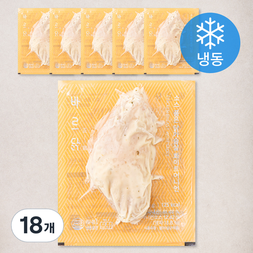 바르닭 소스 품은 닭가슴살 화이트어니언 (냉동), 100g, 1개입, 18개