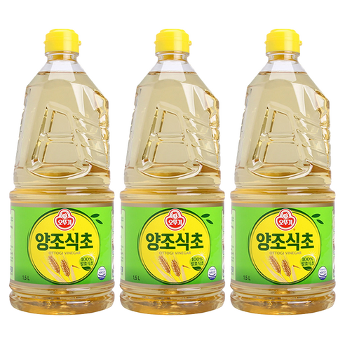 오뚜기 양조 식초, 1.5L, 3개