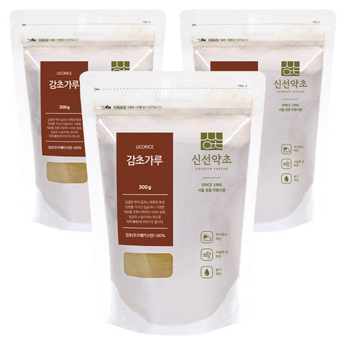 신선약초 감초가루, 3개, 300g