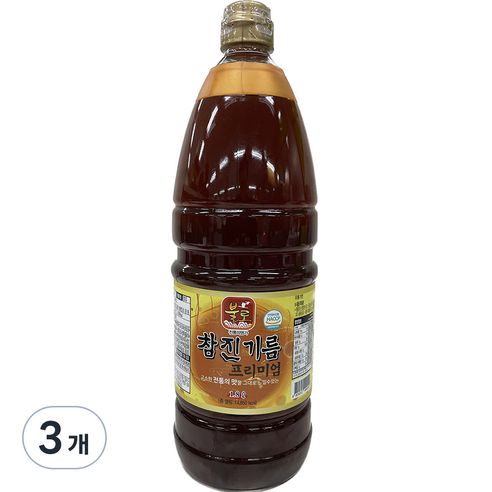 불로 참진기름 프리미엄, 3개, 1.8L