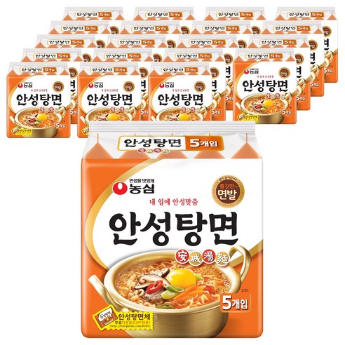 안성탕면 125g, 100개